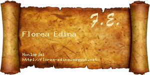 Florea Edina névjegykártya